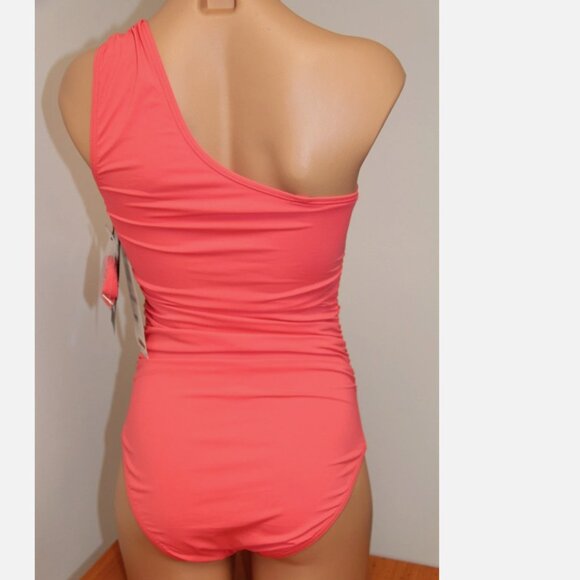 New Coco Reef Swimsuit Bikini 1 one piece Sz 8 cup one shoulder cora lion - Picture 5 of 7